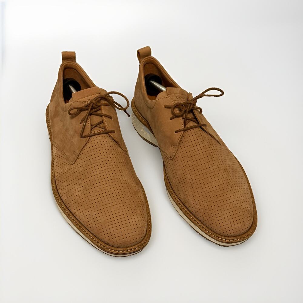 ECCO ST.1 Hybrid Perf. Plain Toe Derby Leather Men Shoes US 11 EU 45